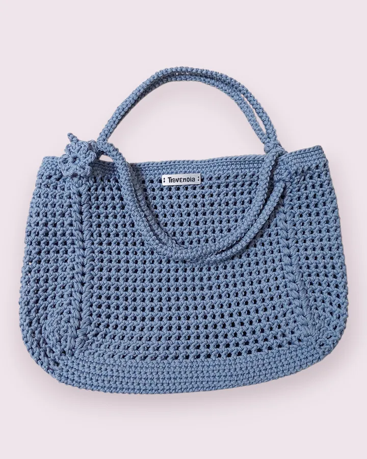 Tas Bahu Rajut (Shoulder Net Bag) - Biru