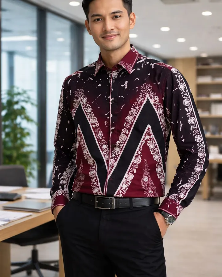 kemeja Batik Kontemporer Besurek