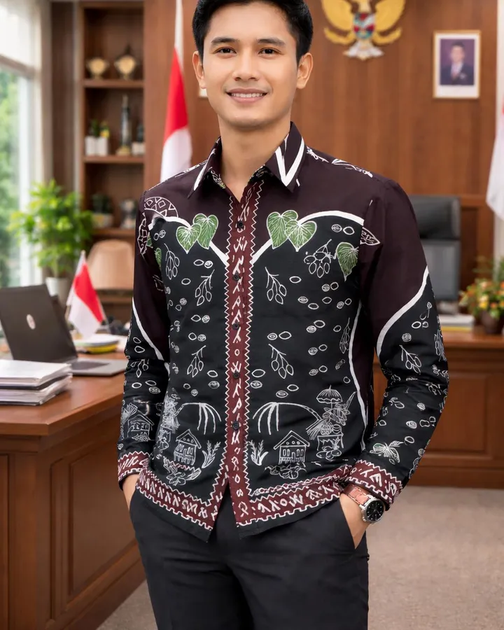 Kemeja Batik Pria motif Pendei