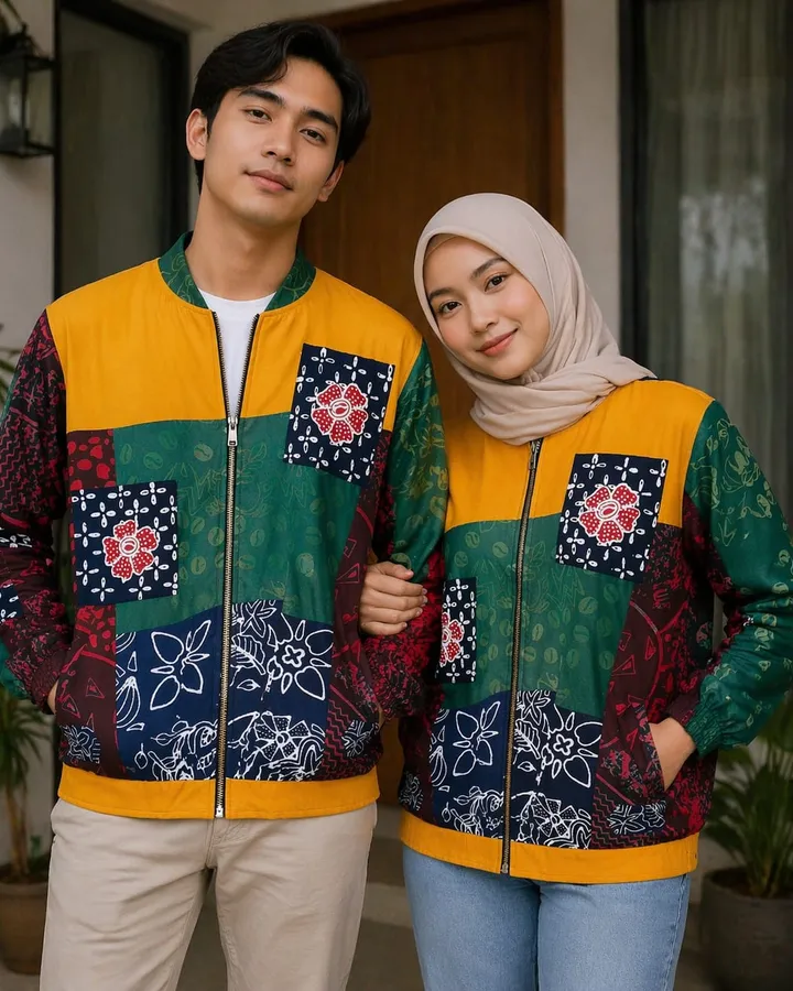 READYYYYY!!! Jaket Batik (Green Elara)