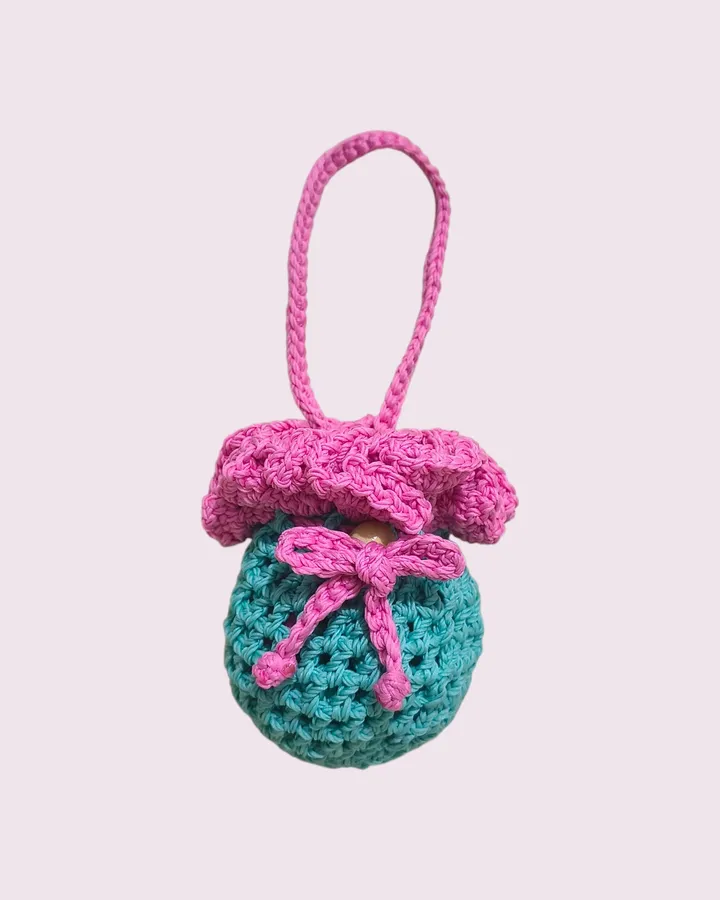 Crochet Bottle Holder | Sarung Botol Rajut — Floral Pop