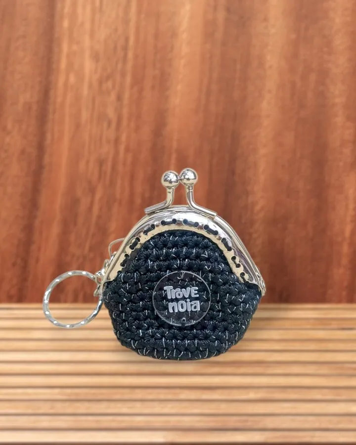 Dompet Koin Rajut (frame behel) | Crochet clasp purse