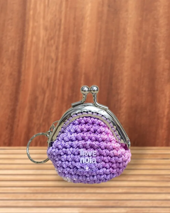 Dompet Koin Rajut (frame behel) | Crochet clasp purse