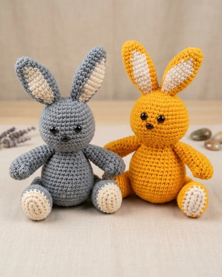Boneka Kelinci Rajut Handmade