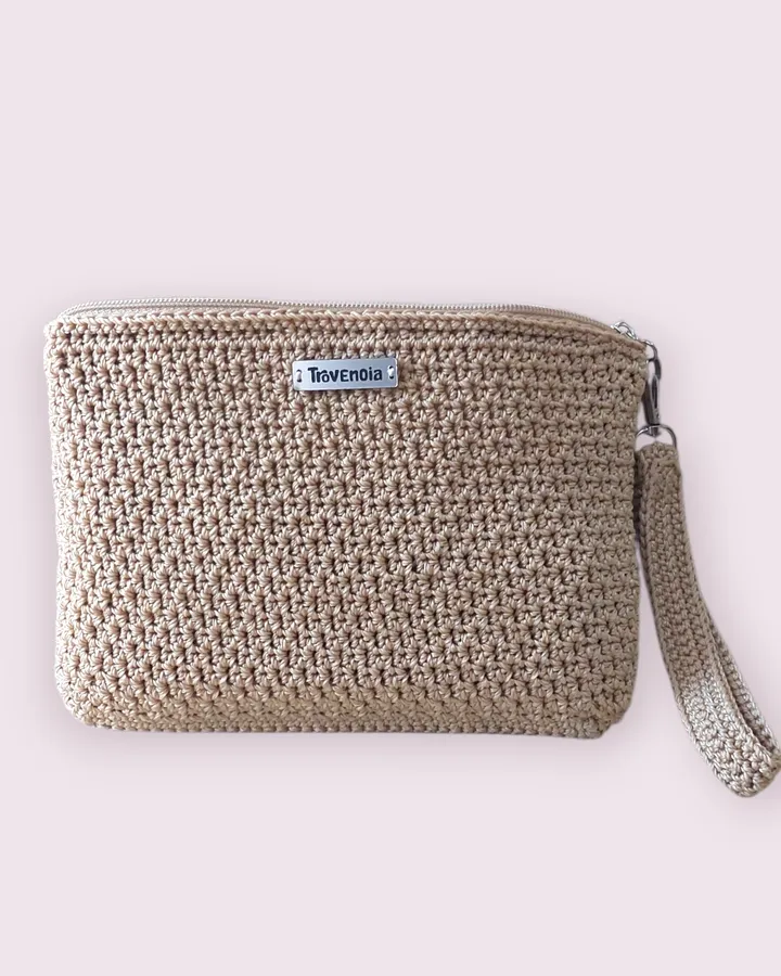 Hand Pouch Crochet | Dompet Tangan Rajut - Creamy Casual