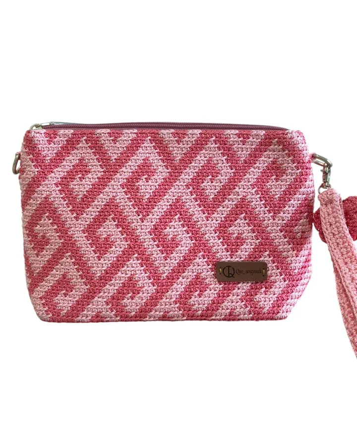 Tas Dompet Motif (2 Zipper)