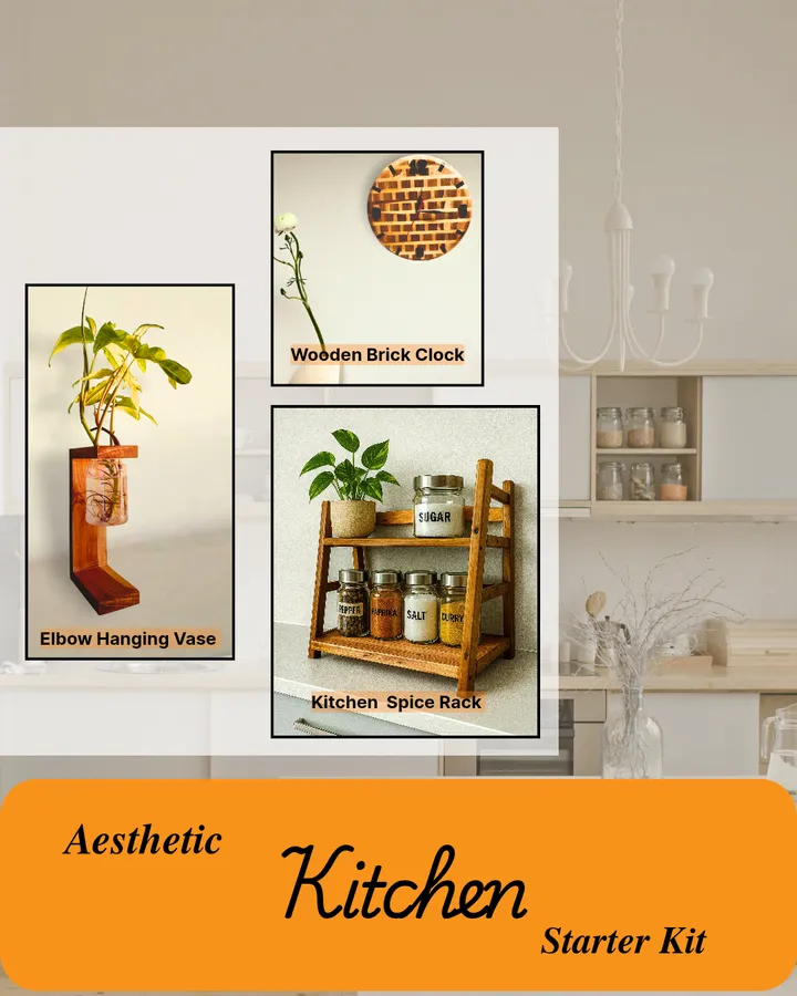 Aesthetic Kitchen Starter Kit - Dekorasi Rumah Estetik - Dekorasi Natural