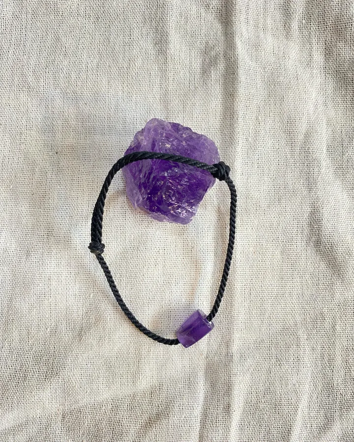Natural amethyst bracelet