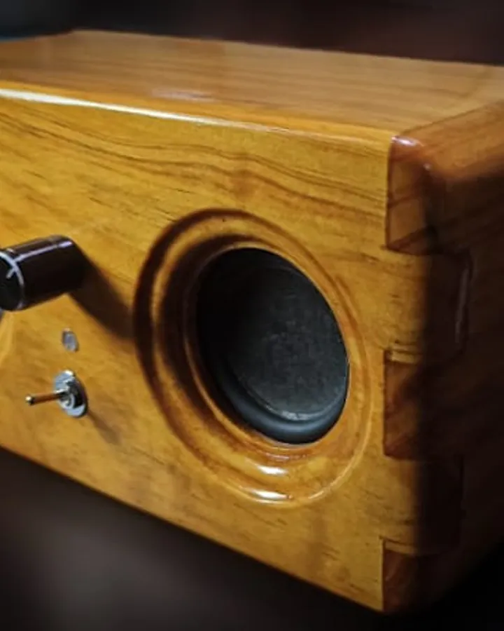 Bluetooth Wooden Speaker - Mini Loose Speaker - Speaker Kayu Aesthetic