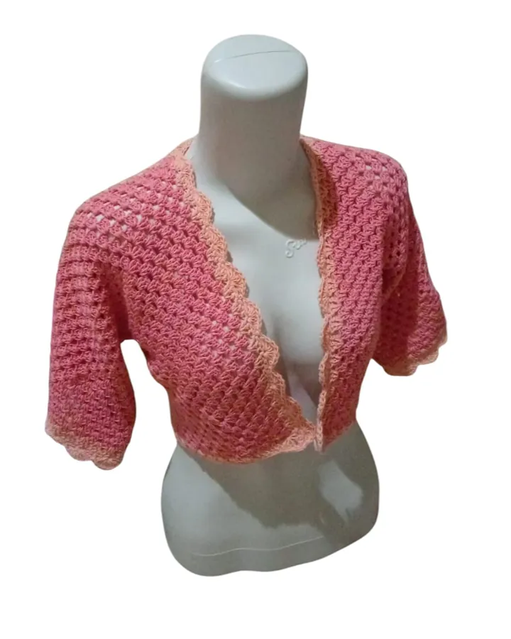 Mini Cardi Rajut - Candlelight Peach