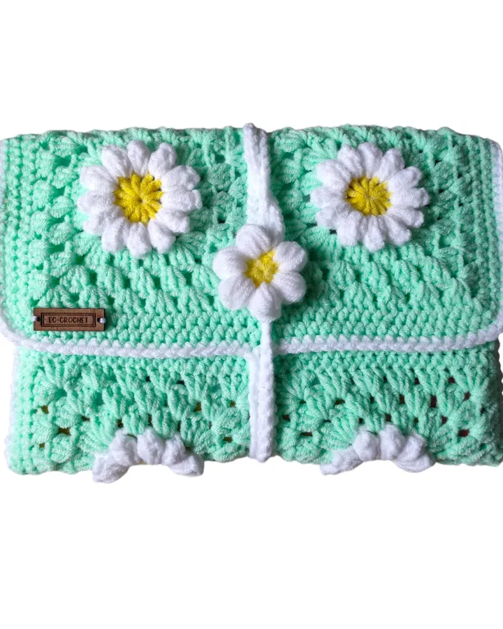 Book Sleeves - Daisy Mint
