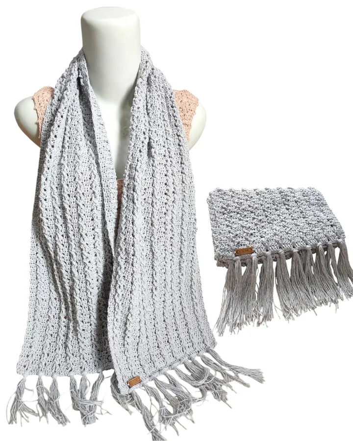 Syall Rajut - Silver Cotton