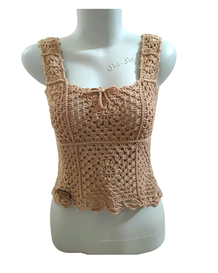 Tanktop Rajut - Cream