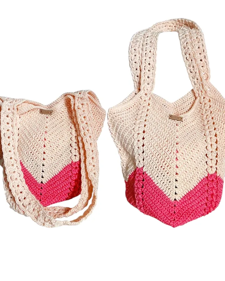 Tas Bahu Rajut Tali Kepang - Grenadin