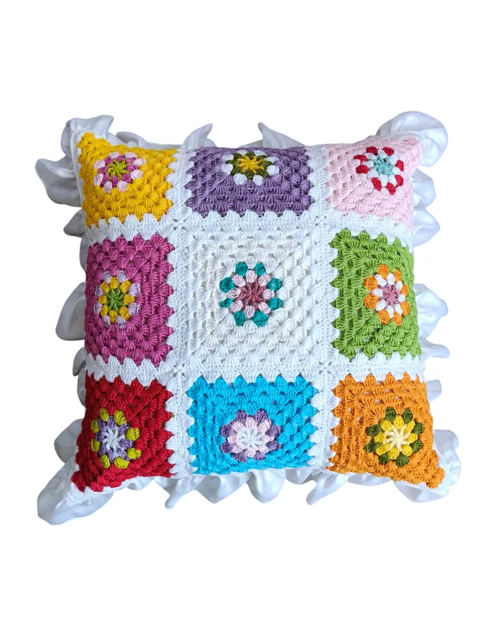HF 03 Sarung Bantal Kursi Grani Warna Warni