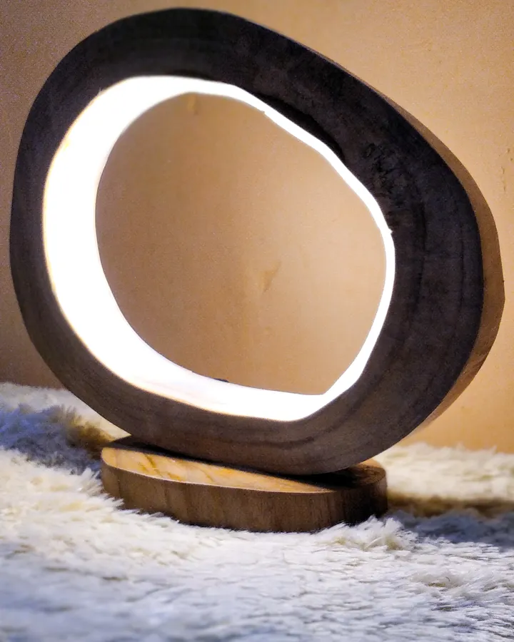 Wooden Lamp - Hope Desk Lamp - Lampu Aesthetic