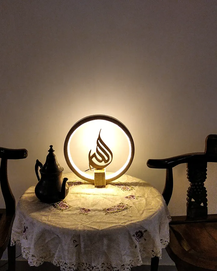 Wooden Lamp - Awwal Table Lamp - Lampu Aesthetic
