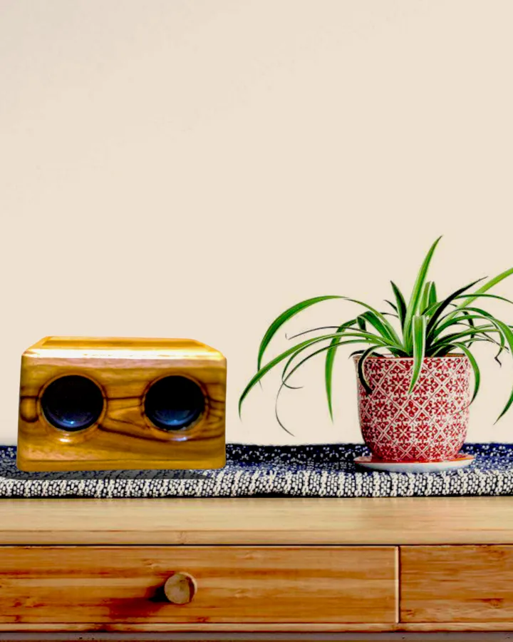 Bluetooth Wooden Speaker - Mini Loose Speaker - Speaker Kayu Aesthetic