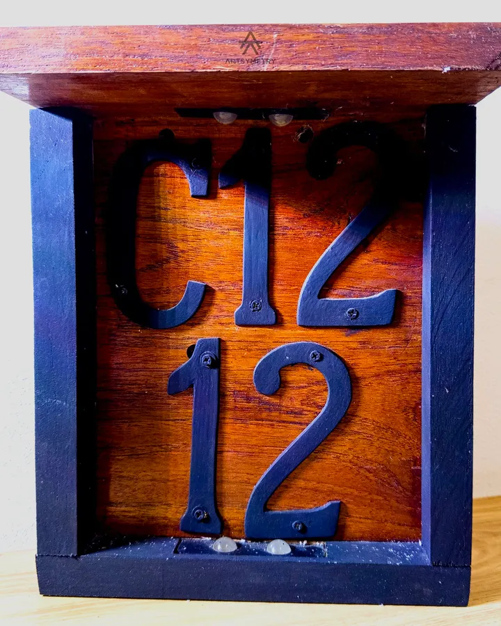 Custom Handmade House Number Sign - Nomor Rumah Kayu Aesthetic - Solar Energy