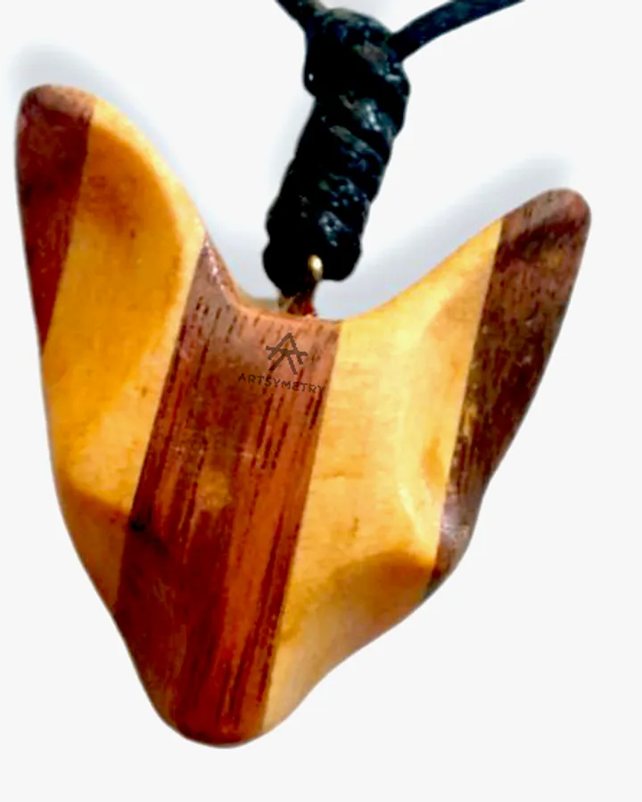 Wooden Key Chain - Foxy - Souvenir Gantungan Kunci Kayu