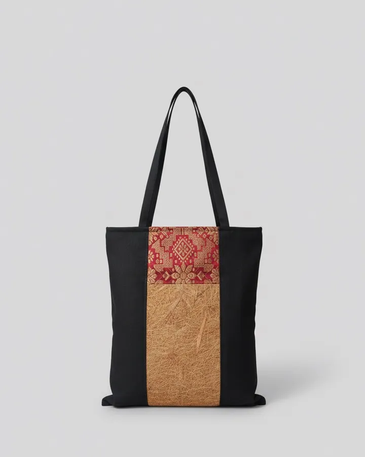 Totebag sabut kelapa mix songket