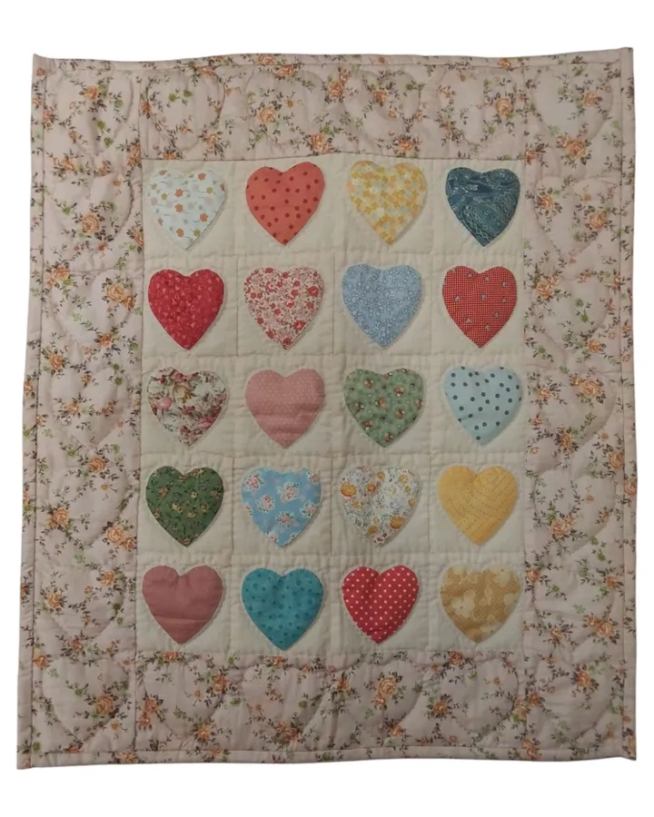 Wall hanging Country Garden Hearts