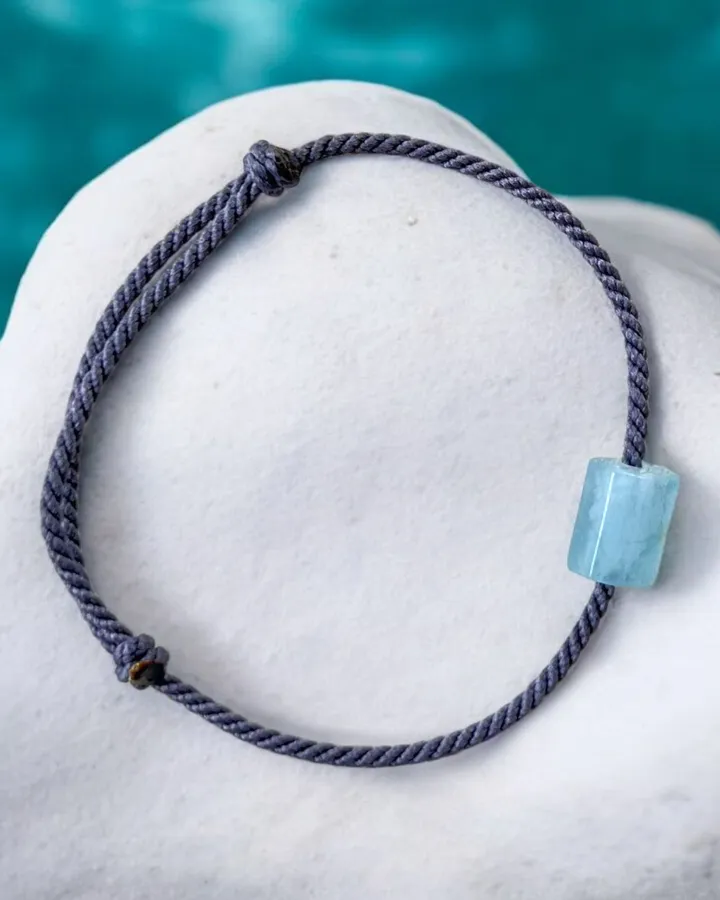 Gelang Tali Aquamarine