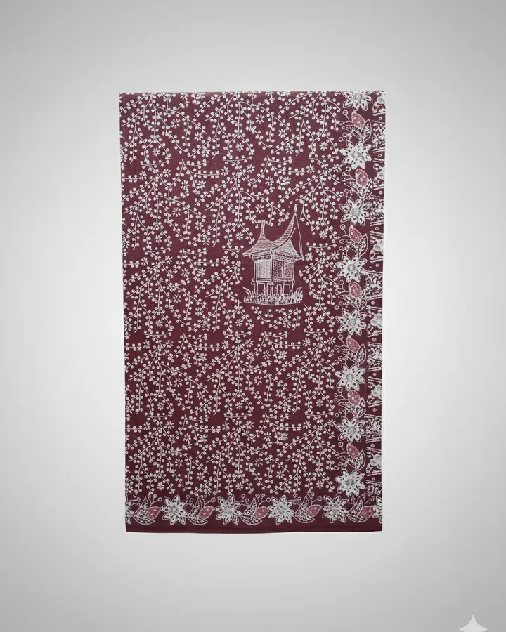 Batik Motif Rangkiang Khas Sumatera Barat