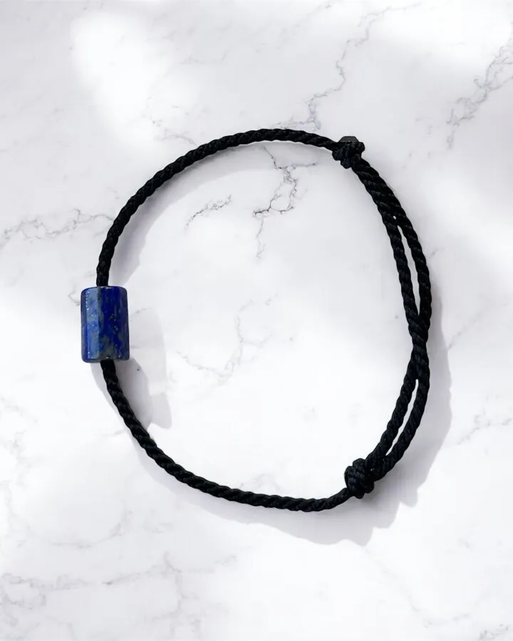 Gelang Tali Batu Biru Tua-Royal Depth