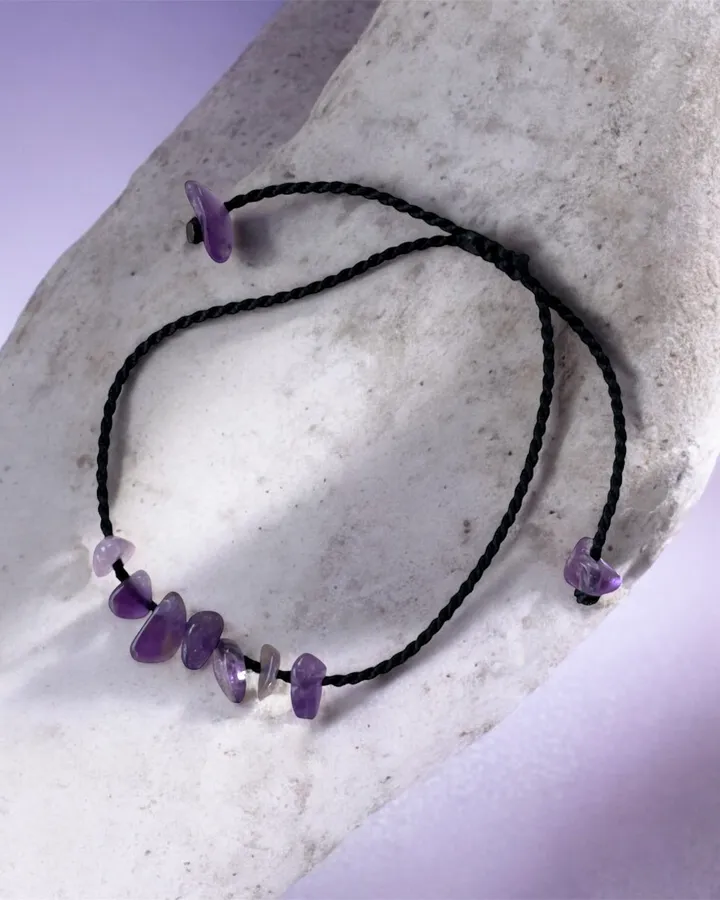 Gelang Batu Amethyst