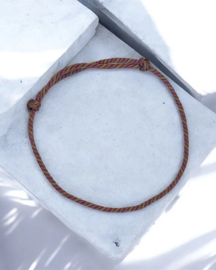 Gelang Minimalist Dua Warna Earthy Alami
