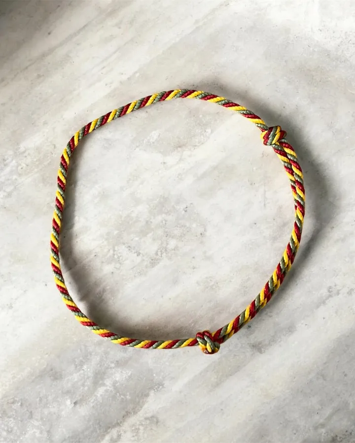 Gelang Tali Reggae Style / Rasta Tricolor
