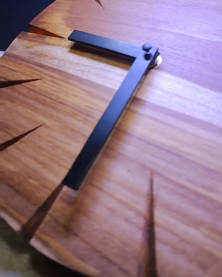 Wooden Wall Clock - Node Clock - Jam Kayu Dekor Aesthetic