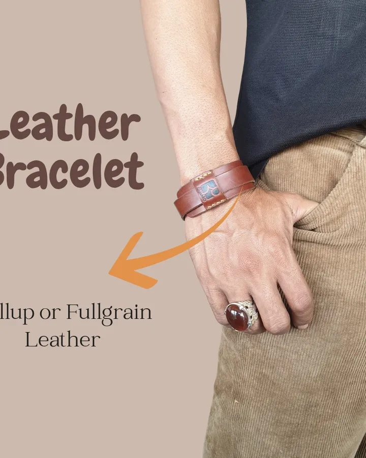 Leather Bracelet KAMARO (Natural)