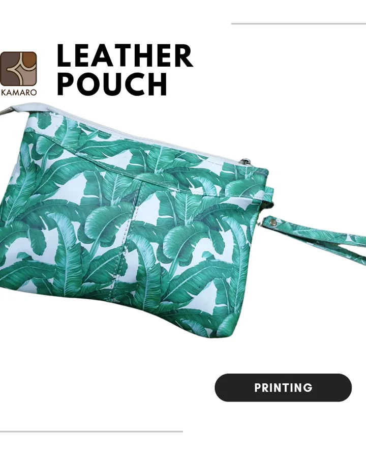 Leather Pouch KAMARO Printing
