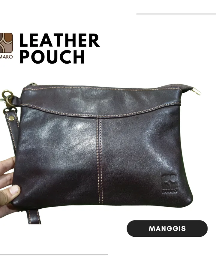 Leather Pouch KAMARO Manggis